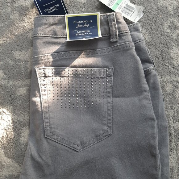 Embellished Grey Jeans - Picture 1 of 2